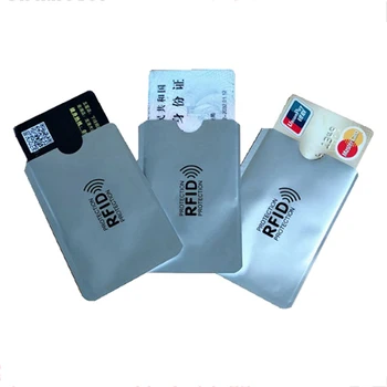 1 бр./10 бр. Алуминиево фолио, защита от размагнетизиране, калъф за Карти, RFID-Защитна чанта, NFC, анти-кражба четка за кредитни карти, защита за Самоличност