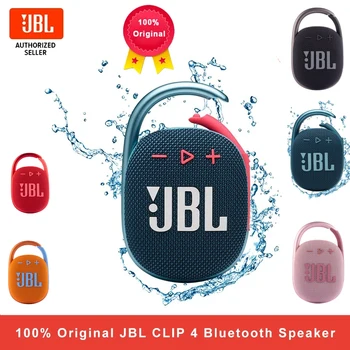 100% Оригинална JBL КЛИП 4 преносими Безжични Bluetooth Високоговорител IPX67 Водоустойчив Улични Бас Колона с плетене на една кука-Дълъг живот на батерията