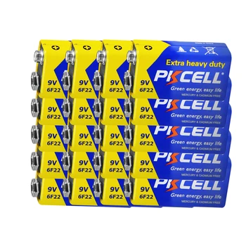 20 БР 6F22 9V Батерия за Pinpointer метал Детектор Мол Инфрачервен Термометър Мултицет
