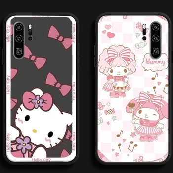 Hello Kitty 2022 Калъфи За Телефони Huawei Honor Y6 У 7 2019 Y9 2018 Y9 Prime 2019 Y9 2019 Y9A Калъф на Задната част на Кутията От Мека TPU Funda