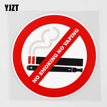 YJZT 11,3 СМ × 11,3 см Креативна Стикер от PVC, Без пушене, Без Вейпинга, Автомобили наклейка12с-0459