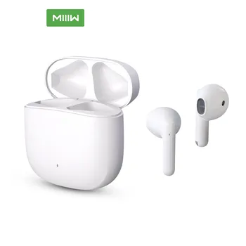 xiaomi MiiiW TWS Слушалки бяла ружа Bluetooth слушалка Съвместим Бял Ултра-малък Корпус Удобни втулки 13 мм-Големи Динамични