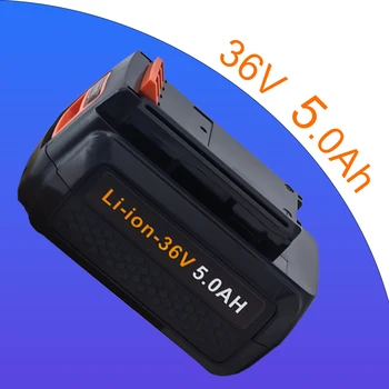За Black & Decker 36 5000 mah Литиево-йонна Акумулаторна Батерия за електрически инструменти LBXR36 BL2036 LBX2040 LST136, LST420, LST220 L50