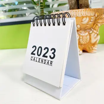 Календар на 2023 година на Еко-Календар за лаптоп Лек Компактен Атрактивен Малък Настолен Календар за английски лаптоп