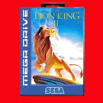 Крал Лъв II е 16 бита MD карта с търговия на Дребно кутия за Игрова конзола на Sega MegaDrive