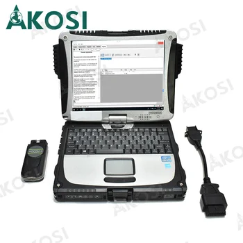 Лаптоп CF 19 и за VOCOM II mini 2.8.130 Адаптер 88894200 и диагностични 8-контактни Кабели Инструмент за Диагностика на Багер