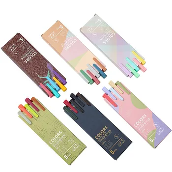 Набор от ръчни дръжки Моранди Color от 5 елементи, дръжки за рисуване на графити Macaron