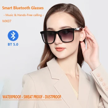 Умни Очила TWS С Безжични Водоустойчиви Слънчеви Очила Bluetooth 5,0 за Шофиране, Анти-синя Светлина, Анти-UV, Фотохромичните Очила