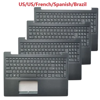 за Lenovo IdeaPad V15-IIL V15-IGL V15-ADA V15-IKB V15-IWL САЩ/Великобритания/FR Френски/Испански SP/Бразилия BR клавиатура на лаптоп акцент за ръце горната